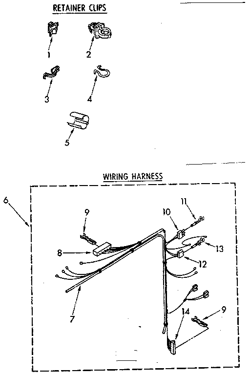 Wiring harness parts