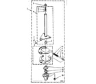 Kenmore 11081361840 brake and drive tube parts diagram