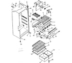 Kenmore 2538628060 cabinet parts diagram