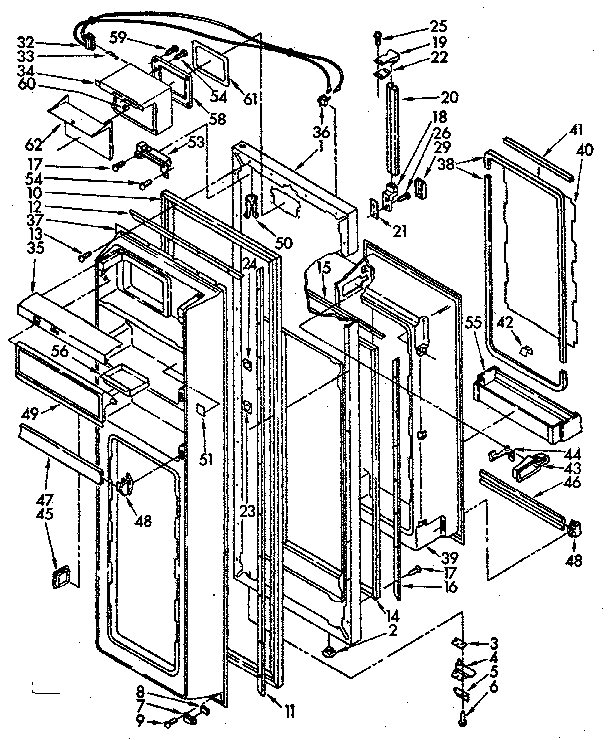 Refrigerator door parts