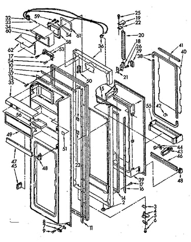 Refrigerator door parts