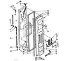 Kenmore 1068556920 freezer door parts diagram