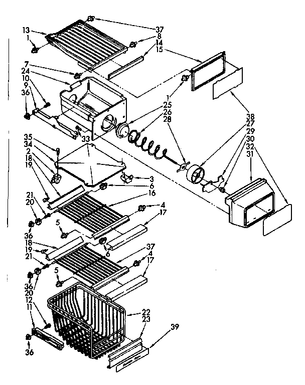 FREEZER INTERIOR PARTS