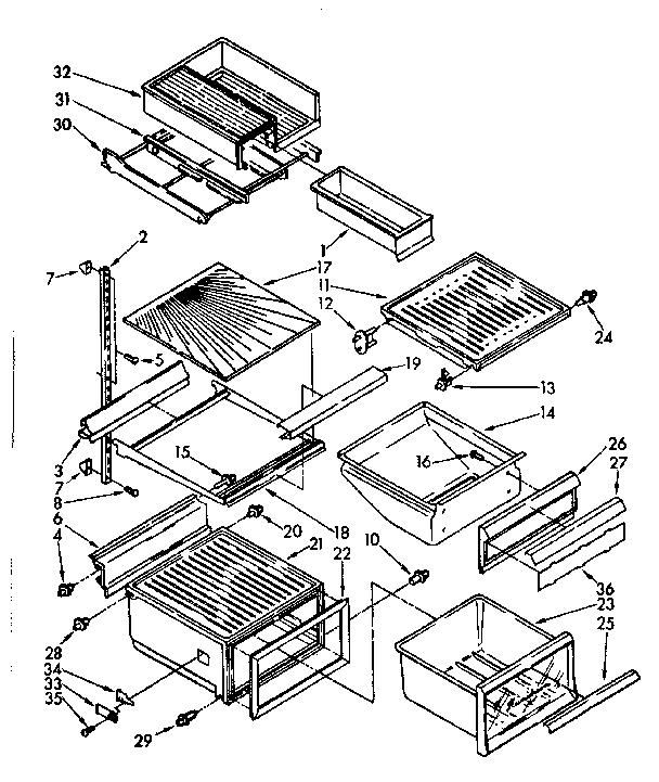 REFRIGERATOR INTERIOR PARTS