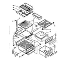 Kenmore 1068556960 refrigerator interior parts diagram