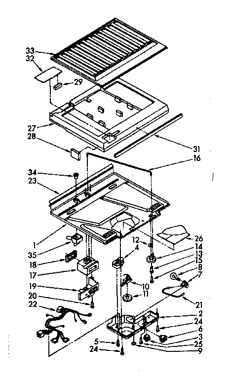 Compartment separator parts