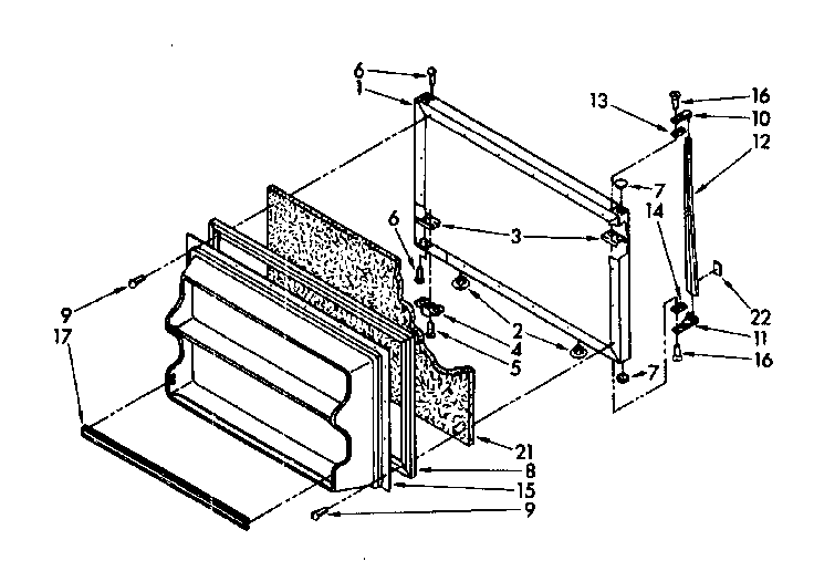 Freezer door parts