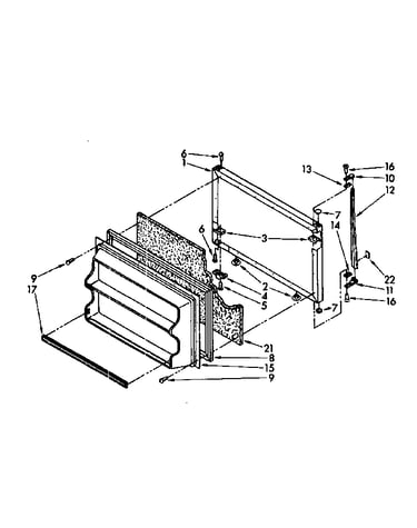 Freezer door parts