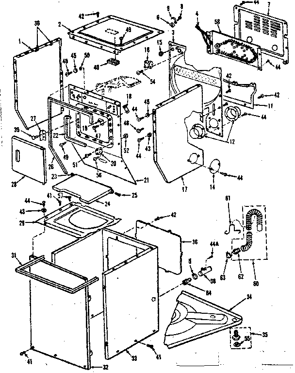 CABINET PARTS, HEATER