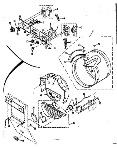 Console controls, drum