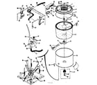 Kenmore 41789395101 tubs water valve, lid switch diagram