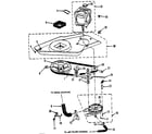 Kenmore 41789395701 washer drive system, pump diagram
