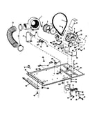 Dryer motor, blower, belt