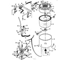 Kenmore 41789390801 tubs, water valve, lid switch diagram