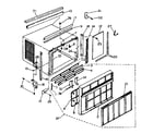 Kenmore 2538721772 cabinet and front panel parts diagram