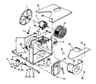 Kenmore 2538721772 electrical system and air handling parts diagram