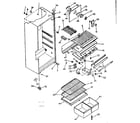 Kenmore 2538357220 cabinet parts diagram