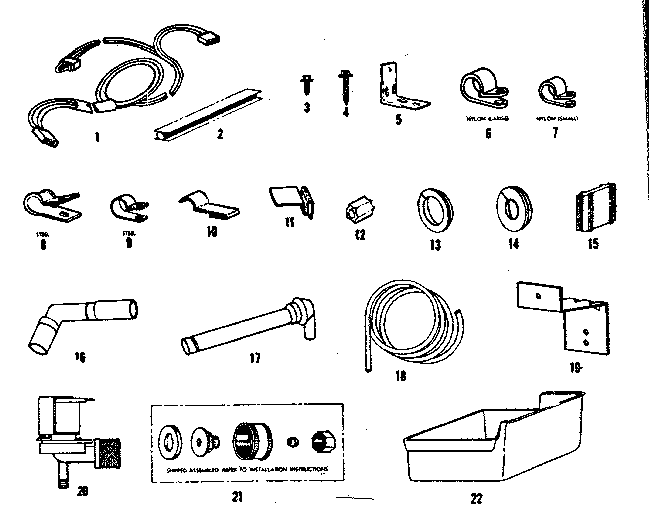 ICE MAKER INSTALLATION PARTS KIT