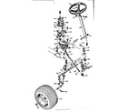 Craftsman 502257043 steering assembly diagram