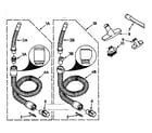 Kenmore 1162420080 hose and attachment part diagram