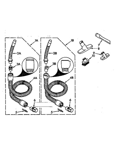 Hose and attachment part