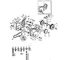 Craftsman 917251885 transmission and gauge wheels diagram