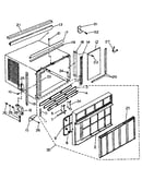 Cabinet and front panel parts
