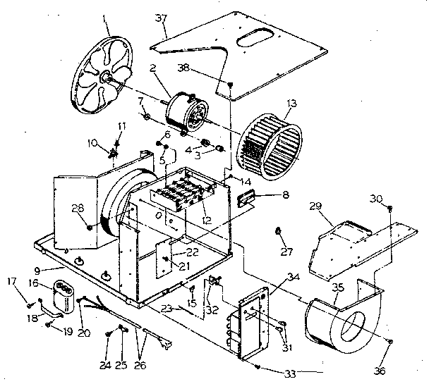 Electrical system and air handling parts