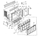 Kenmore 2538721370 cabinet and front panel parts diagram