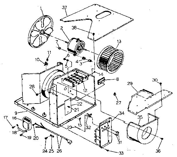 Electrical system and air handling parts