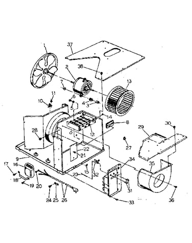 Electrical system and air handling parts