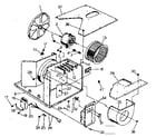 Kenmore 2538721372 electrical system and air handling parts diagram