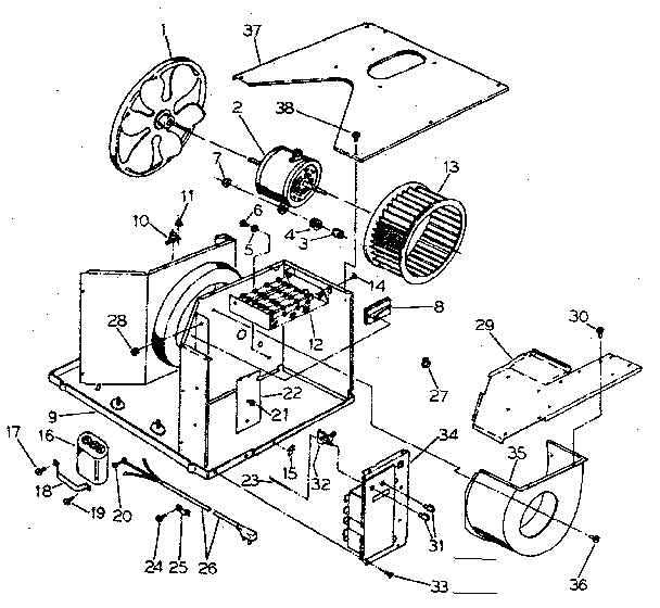 Electrical system and air handling parts