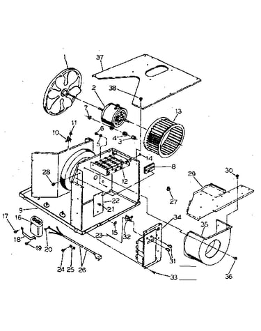 Electrical system and air handling parts