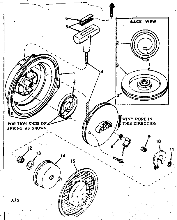 REWIND STARTER NO. 590331B