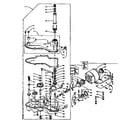 Kenmore 1105802301 worm gear and motor diagram