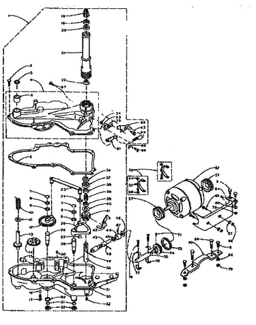 Worm gear asem
