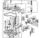 Kenmore 1105802901 worm gear and motor diagram
