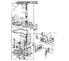 Kenmore 11055594 worm gear and motor diagram