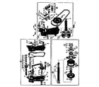 Kenmore 110S-3904 gearcase and brake diagram