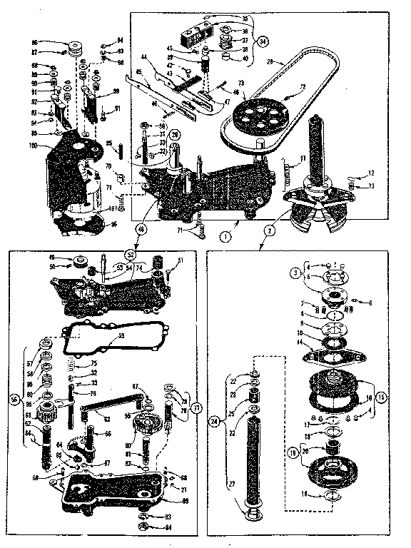 GEARCASE AND BRAKE