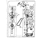Kenmore 1107333900 gearcase/transmission diagram