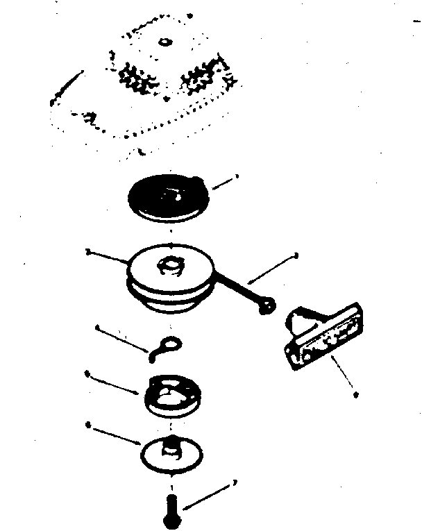 Rewind starter & housing assembly no. 590614
