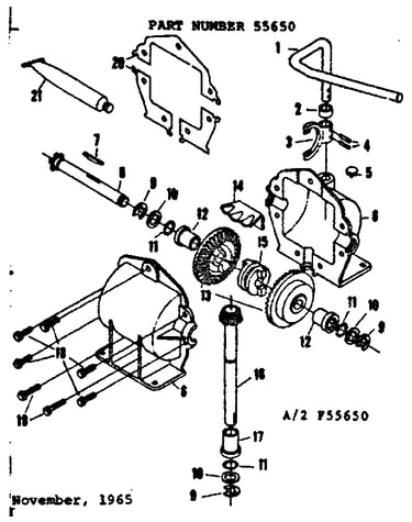 Gear case asm.