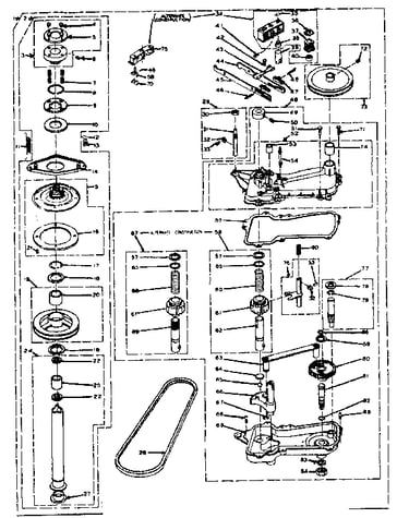 Gearcase and brake