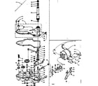 Kenmore 1106101402 worm gear and motor diagram