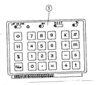 Sears 272F642-5170 keyboard assembly diagram
