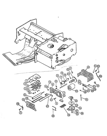 Thermal head assembly pu-1802-1g