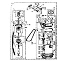 Kenmore 1106824522 gearcase/transmission diagram