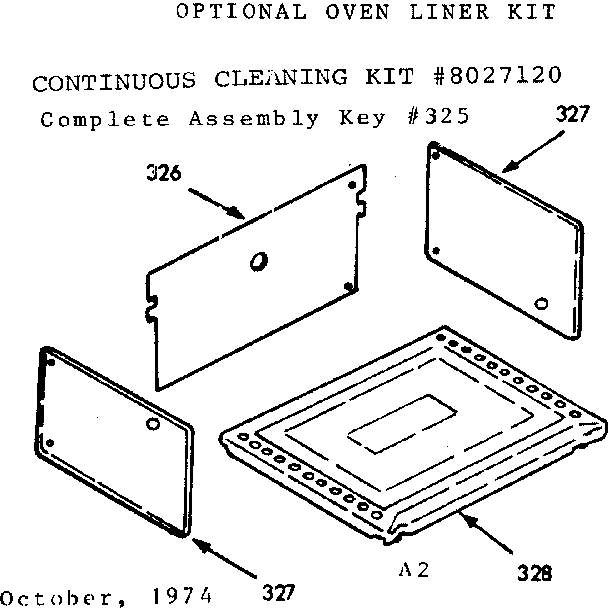 Optional oven liner